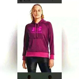 Under Armour women’s shoreline terry hoddie  (678) pink Quartz size small